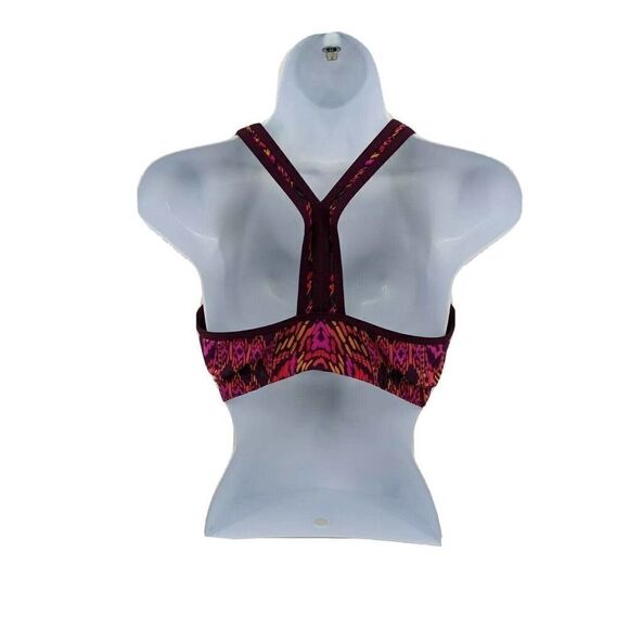 Athleta  Cayo Coco Ready to Run Bikini Top Aztec Swim Bra Watermellon - Picture 5 of 11